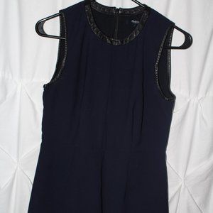 Madewell Navy Peplum Top
